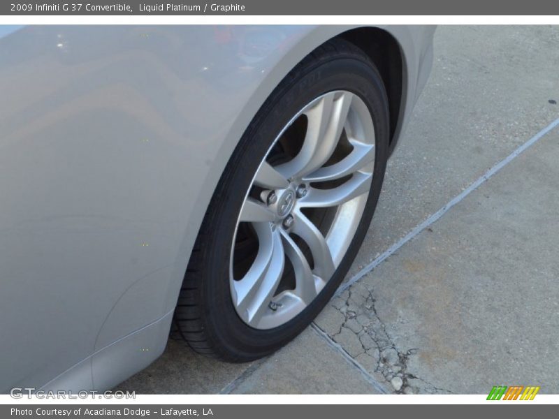 Liquid Platinum / Graphite 2009 Infiniti G 37 Convertible