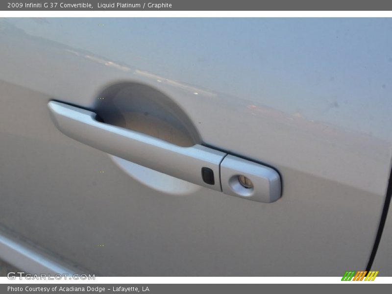 Liquid Platinum / Graphite 2009 Infiniti G 37 Convertible