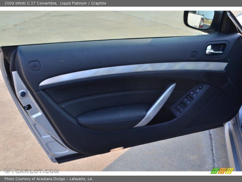 Liquid Platinum / Graphite 2009 Infiniti G 37 Convertible