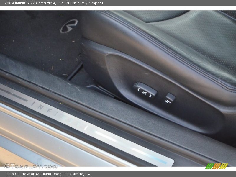 Liquid Platinum / Graphite 2009 Infiniti G 37 Convertible