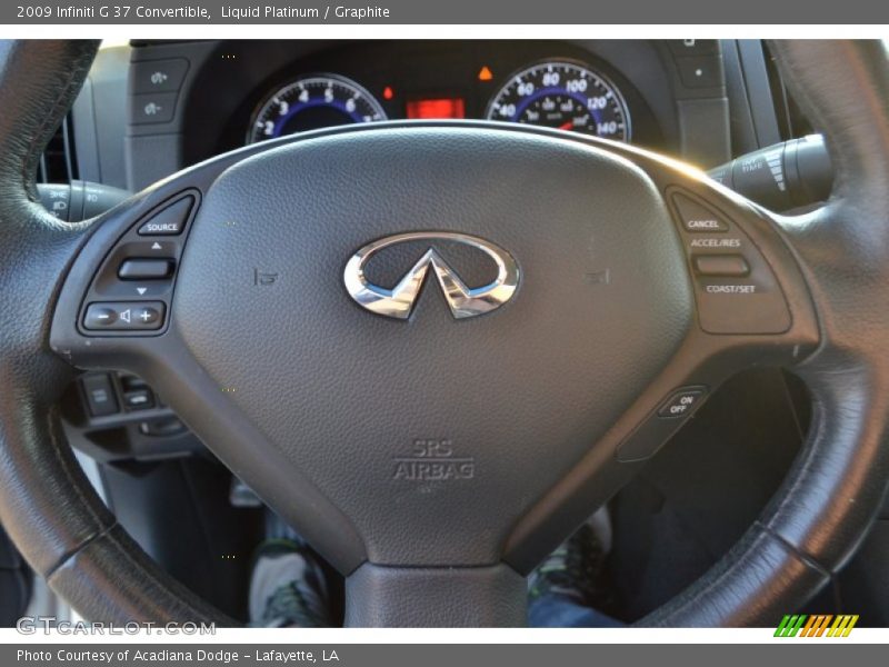 Liquid Platinum / Graphite 2009 Infiniti G 37 Convertible