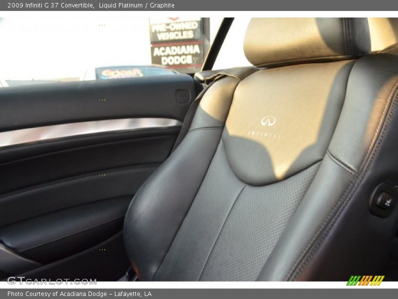 Liquid Platinum / Graphite 2009 Infiniti G 37 Convertible
