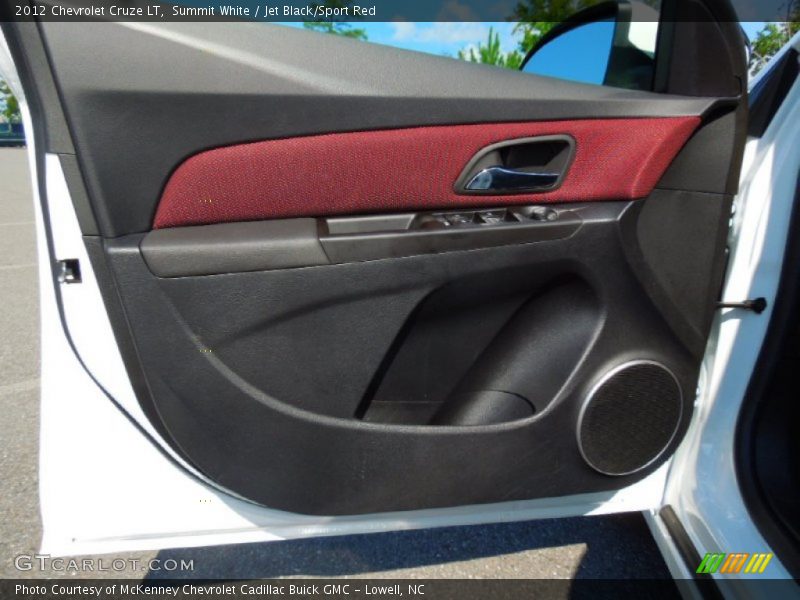 Summit White / Jet Black/Sport Red 2012 Chevrolet Cruze LT