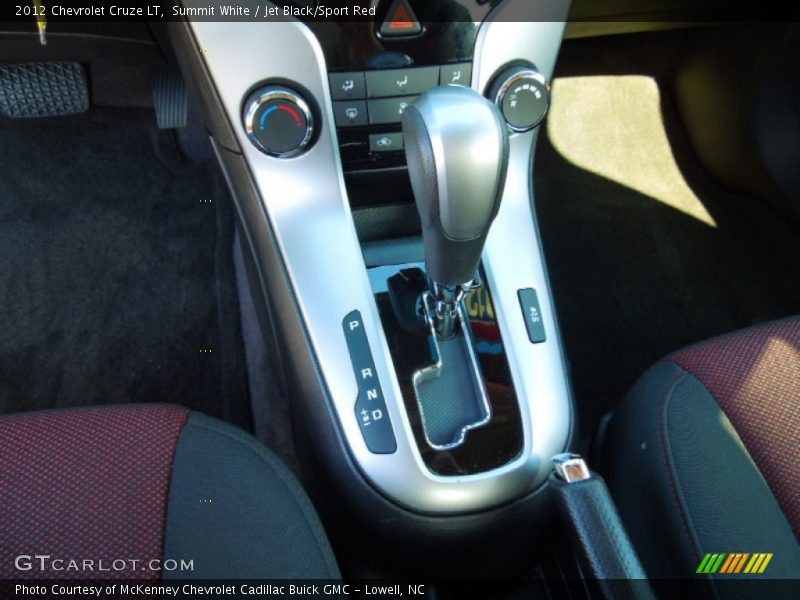 Summit White / Jet Black/Sport Red 2012 Chevrolet Cruze LT