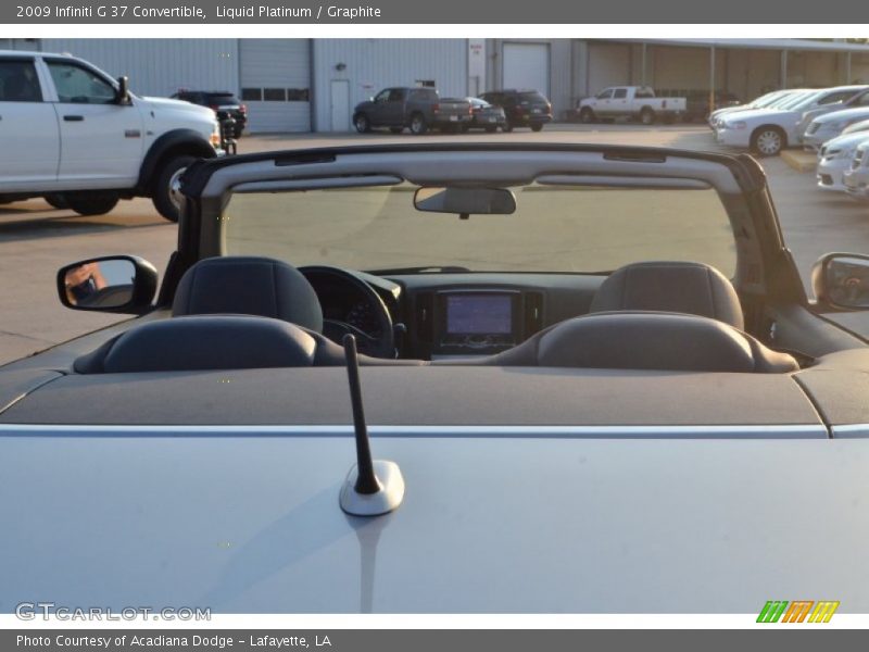 Liquid Platinum / Graphite 2009 Infiniti G 37 Convertible