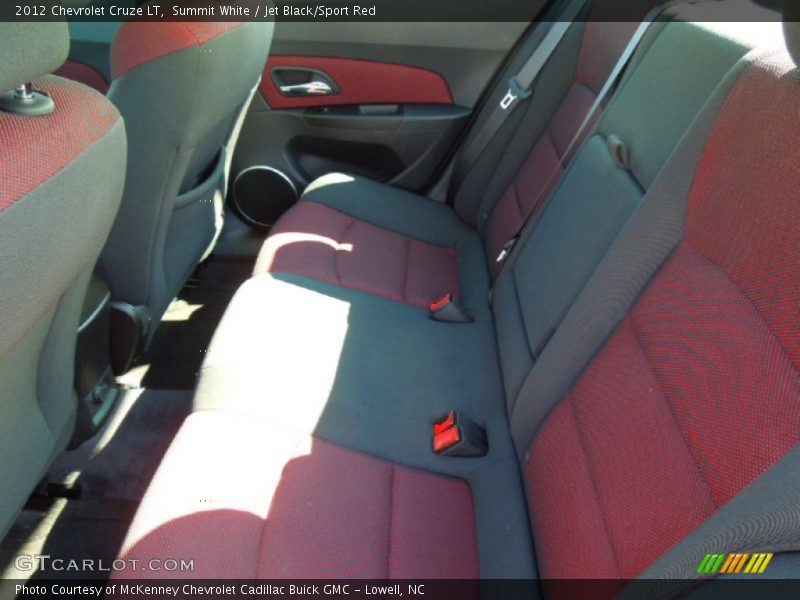 Summit White / Jet Black/Sport Red 2012 Chevrolet Cruze LT