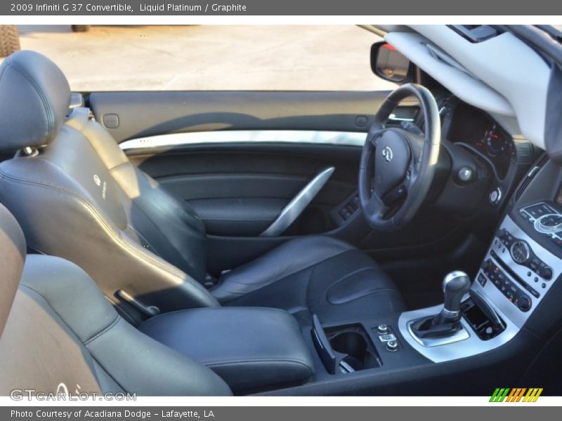Liquid Platinum / Graphite 2009 Infiniti G 37 Convertible