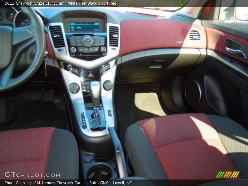 Summit White / Jet Black/Sport Red 2012 Chevrolet Cruze LT