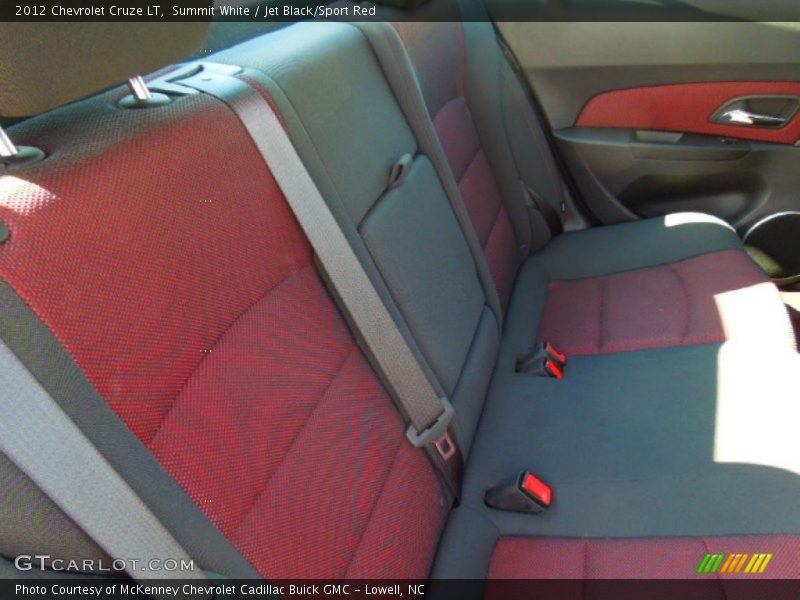 Summit White / Jet Black/Sport Red 2012 Chevrolet Cruze LT