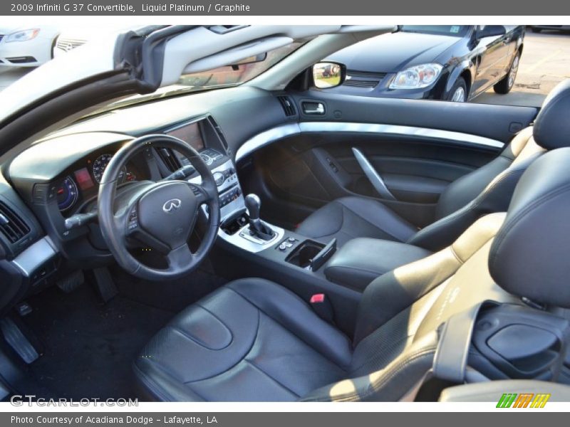 Liquid Platinum / Graphite 2009 Infiniti G 37 Convertible