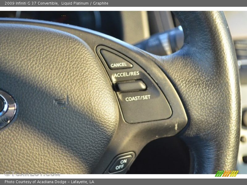 Liquid Platinum / Graphite 2009 Infiniti G 37 Convertible