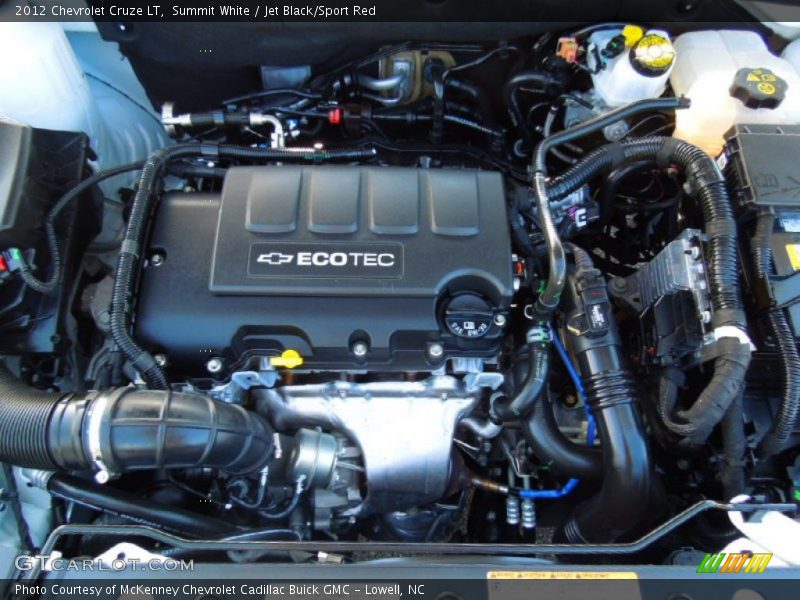 Summit White / Jet Black/Sport Red 2012 Chevrolet Cruze LT