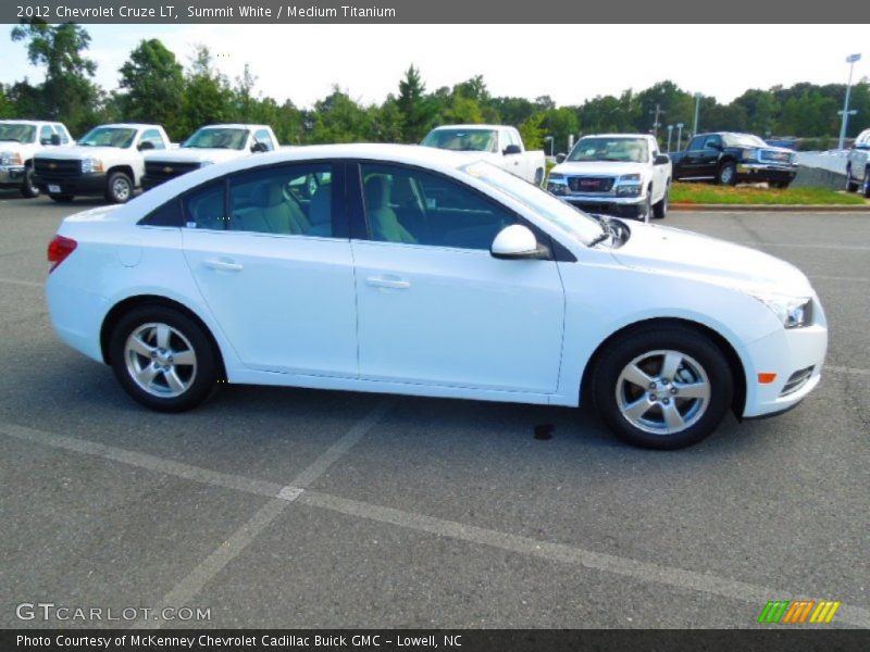 Summit White / Medium Titanium 2012 Chevrolet Cruze LT