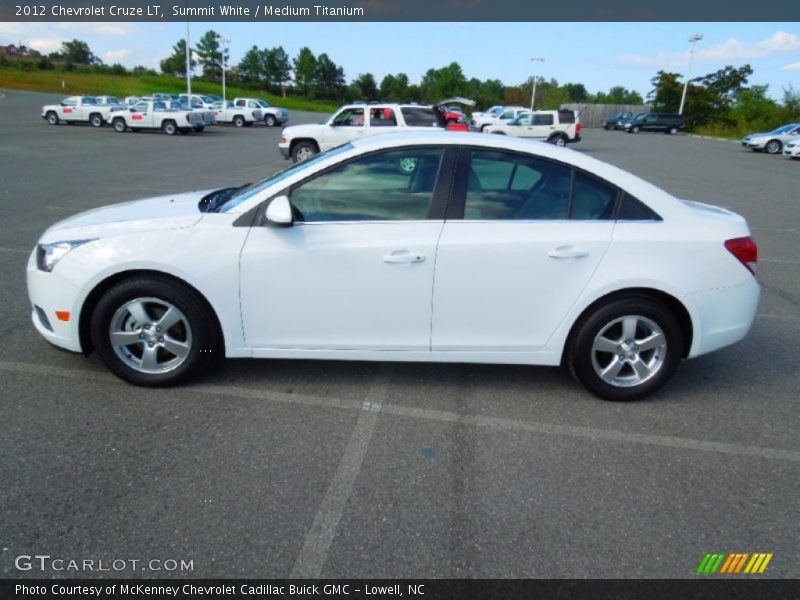 Summit White / Medium Titanium 2012 Chevrolet Cruze LT