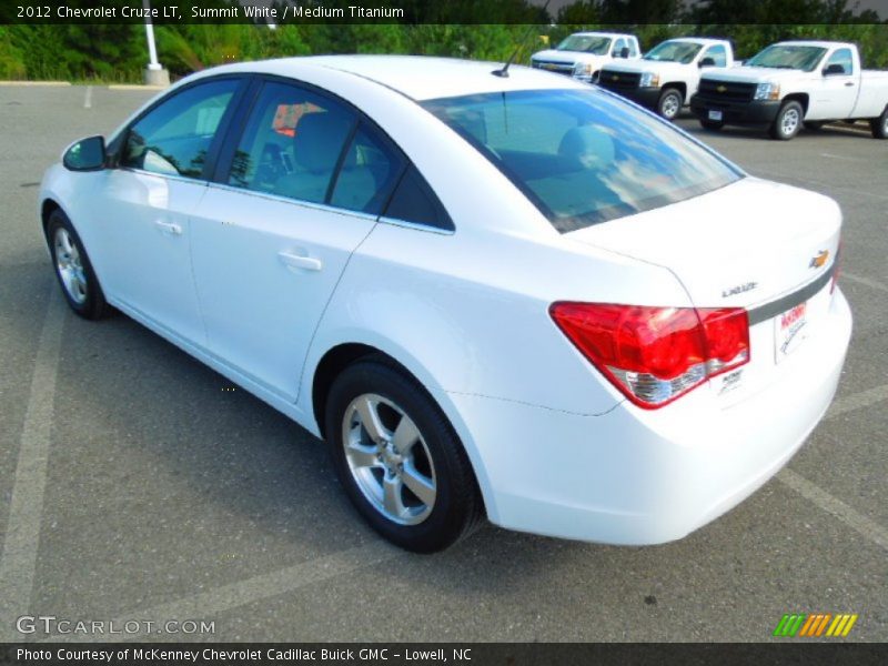 Summit White / Medium Titanium 2012 Chevrolet Cruze LT