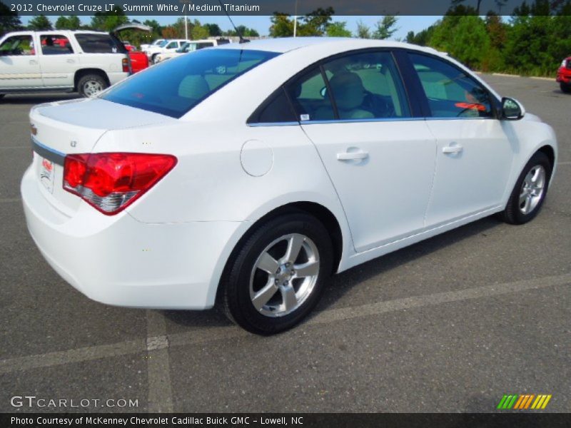 Summit White / Medium Titanium 2012 Chevrolet Cruze LT