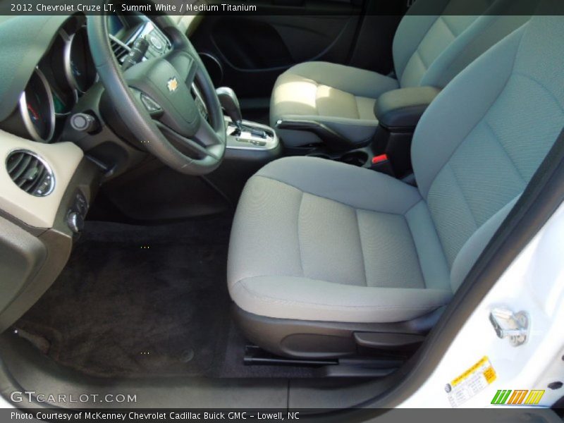 Summit White / Medium Titanium 2012 Chevrolet Cruze LT