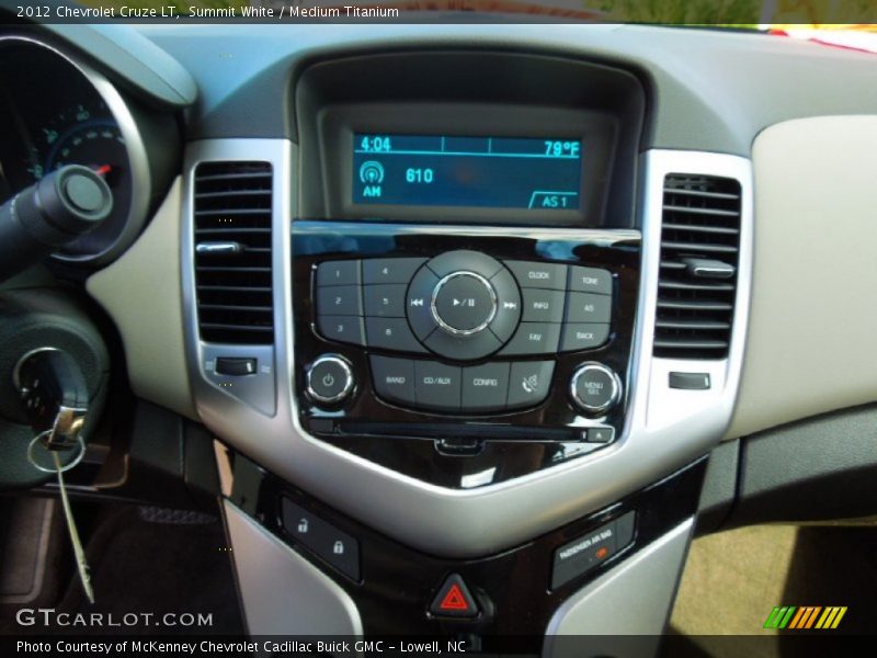 Summit White / Medium Titanium 2012 Chevrolet Cruze LT