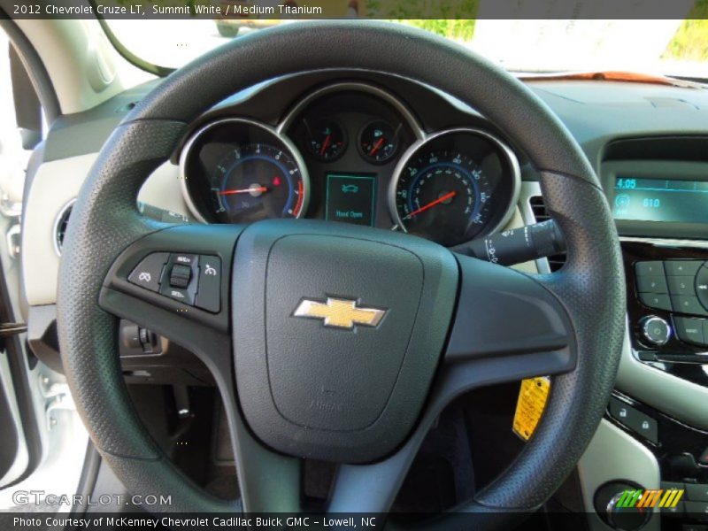 Summit White / Medium Titanium 2012 Chevrolet Cruze LT