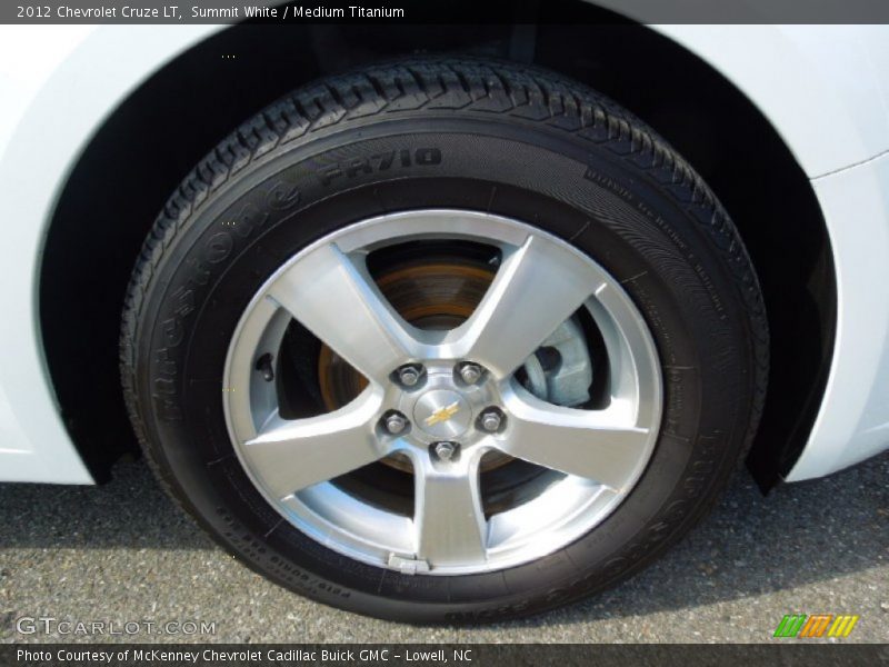 Summit White / Medium Titanium 2012 Chevrolet Cruze LT