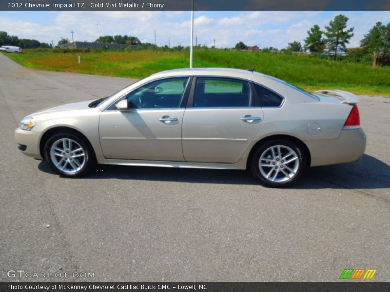 Gold Mist Metallic / Ebony 2012 Chevrolet Impala LTZ
