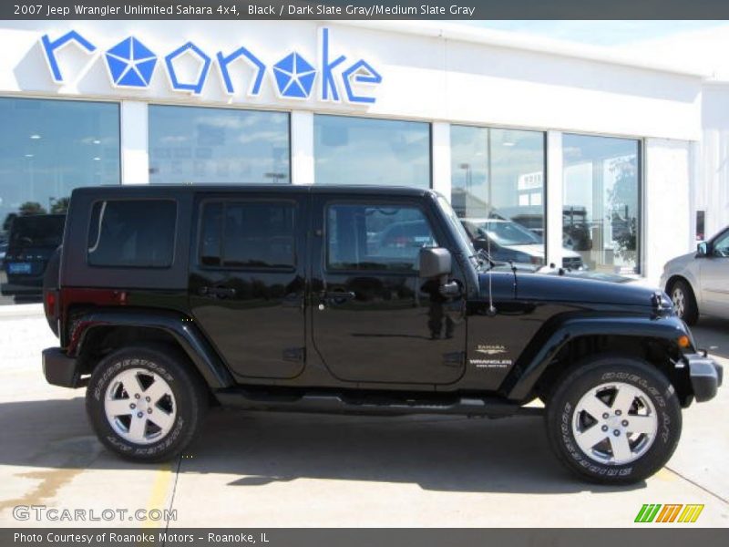 Black / Dark Slate Gray/Medium Slate Gray 2007 Jeep Wrangler Unlimited Sahara 4x4