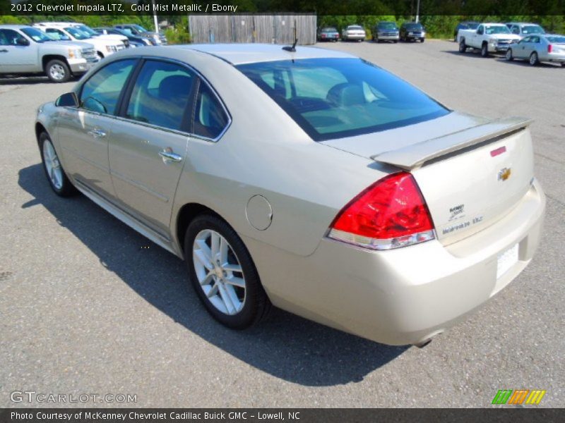 Gold Mist Metallic / Ebony 2012 Chevrolet Impala LTZ