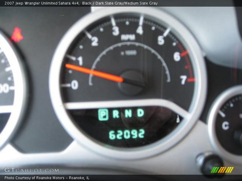 Black / Dark Slate Gray/Medium Slate Gray 2007 Jeep Wrangler Unlimited Sahara 4x4