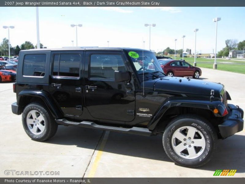 Black / Dark Slate Gray/Medium Slate Gray 2007 Jeep Wrangler Unlimited Sahara 4x4