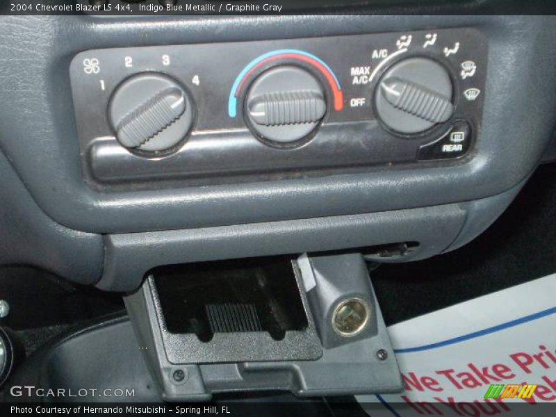 Indigo Blue Metallic / Graphite Gray 2004 Chevrolet Blazer LS 4x4
