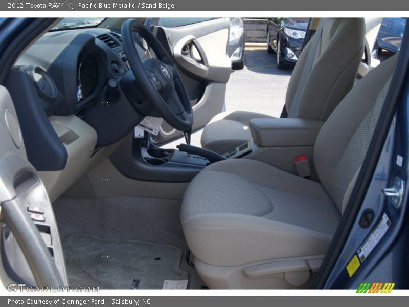 Pacific Blue Metallic / Sand Beige 2012 Toyota RAV4 I4