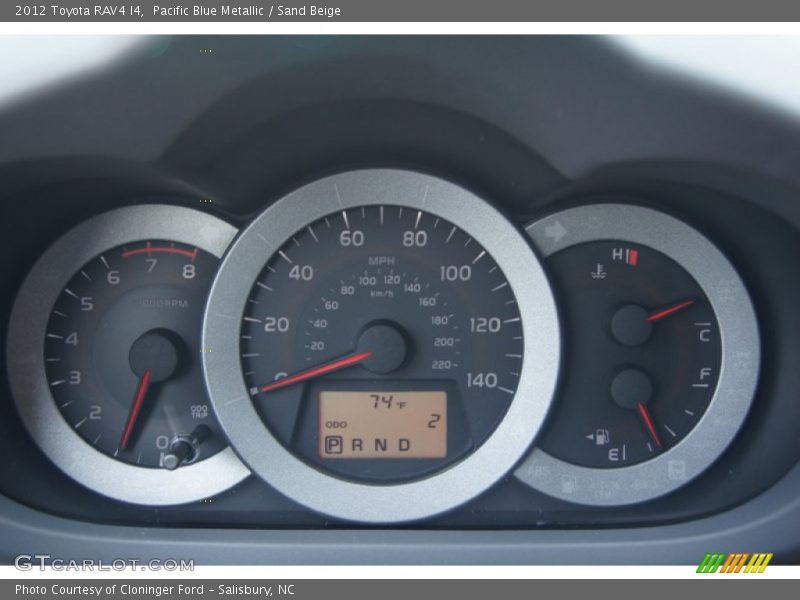 Pacific Blue Metallic / Sand Beige 2012 Toyota RAV4 I4