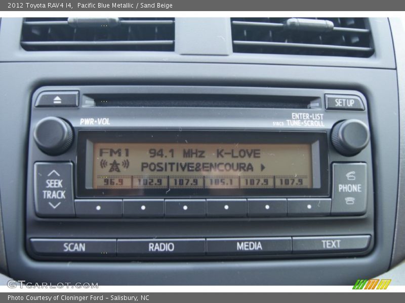 Pacific Blue Metallic / Sand Beige 2012 Toyota RAV4 I4