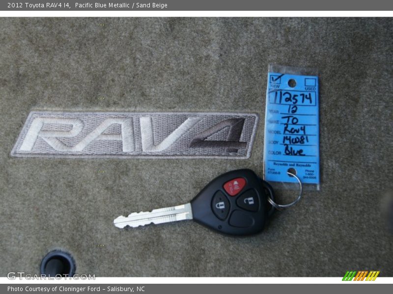 Pacific Blue Metallic / Sand Beige 2012 Toyota RAV4 I4