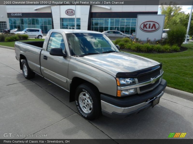 Light Pewter Metallic / Dark Charcoal 2003 Chevrolet Silverado 1500 LS Regular Cab