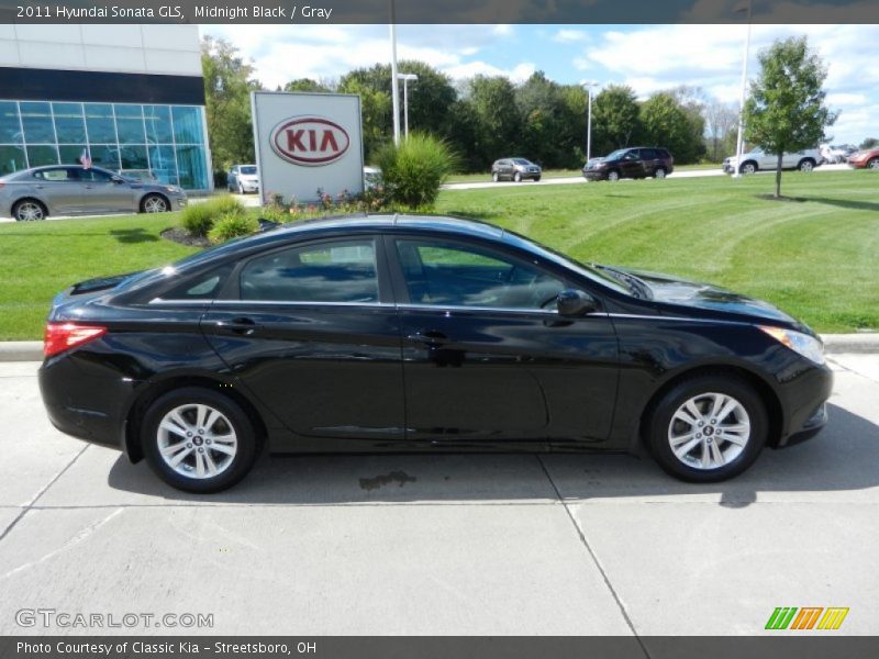 Midnight Black / Gray 2011 Hyundai Sonata GLS