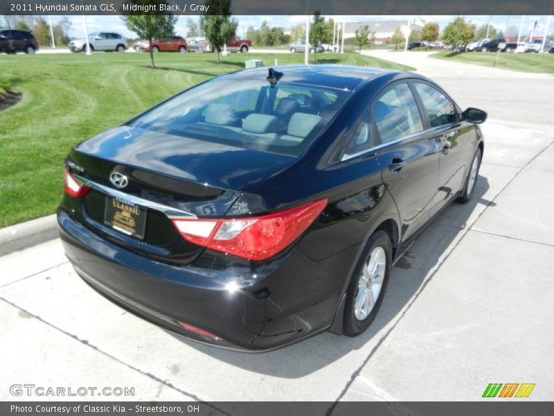 Midnight Black / Gray 2011 Hyundai Sonata GLS