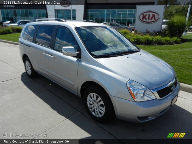 Clear Silver / Gray 2011 Kia Sedona LX