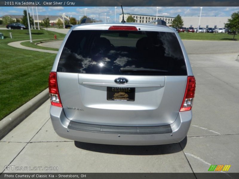 Clear Silver / Gray 2011 Kia Sedona LX