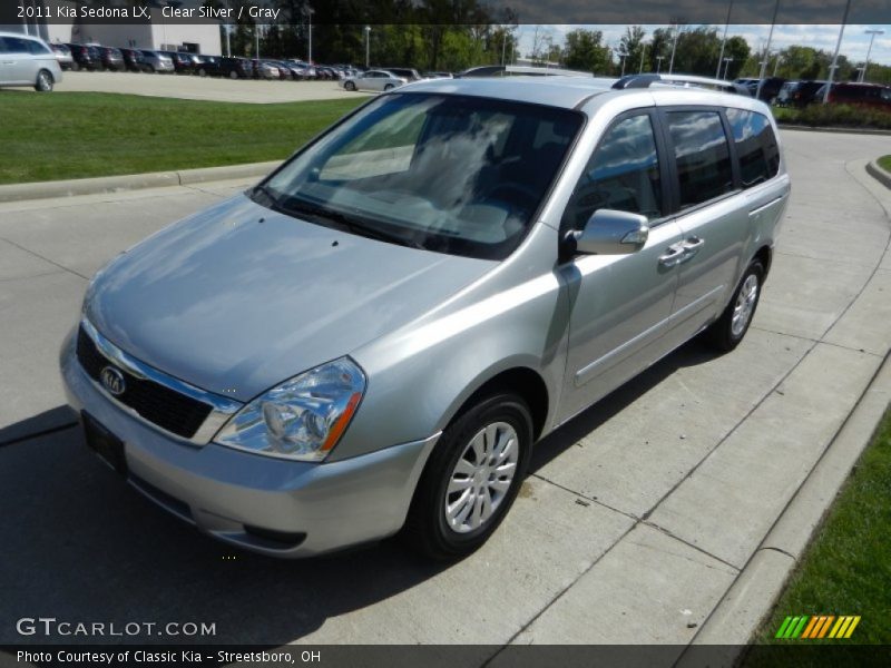 Clear Silver / Gray 2011 Kia Sedona LX