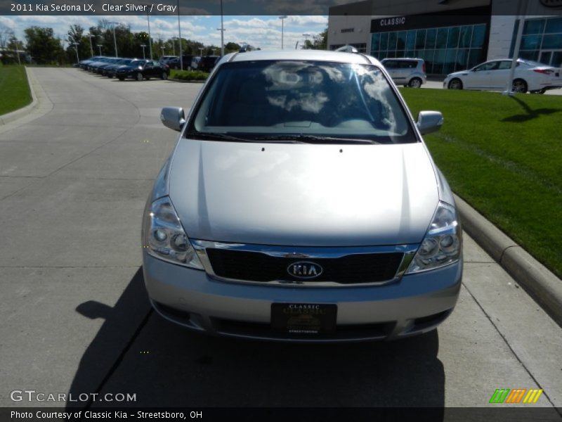 Clear Silver / Gray 2011 Kia Sedona LX