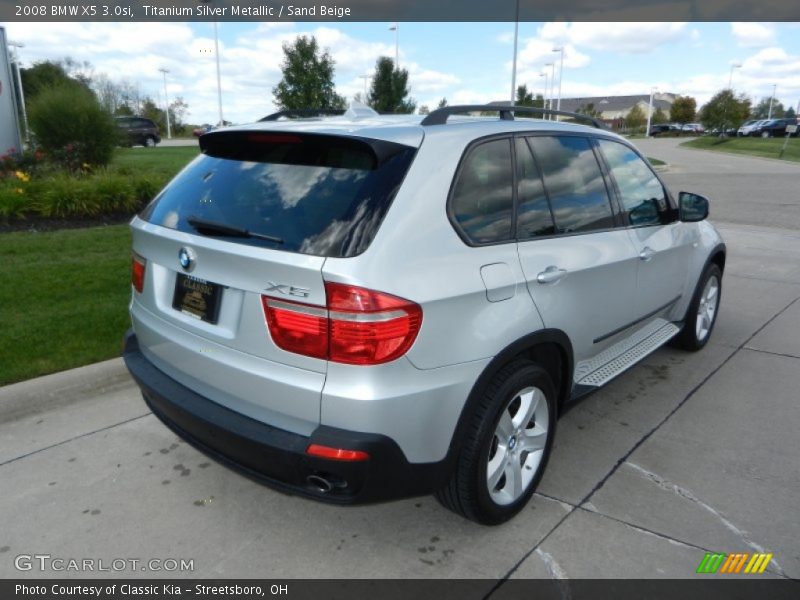 Titanium Silver Metallic / Sand Beige 2008 BMW X5 3.0si