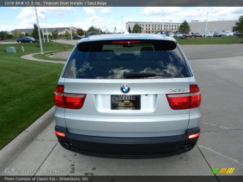Titanium Silver Metallic / Sand Beige 2008 BMW X5 3.0si