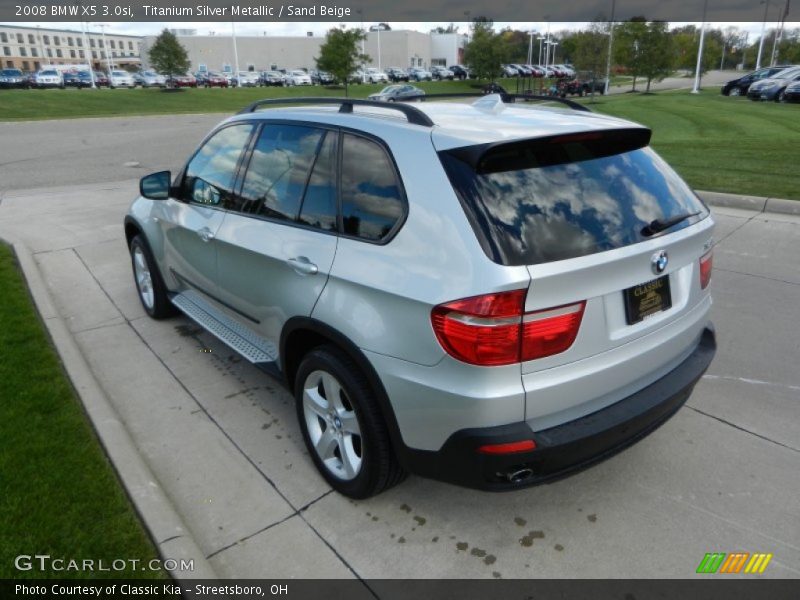 Titanium Silver Metallic / Sand Beige 2008 BMW X5 3.0si