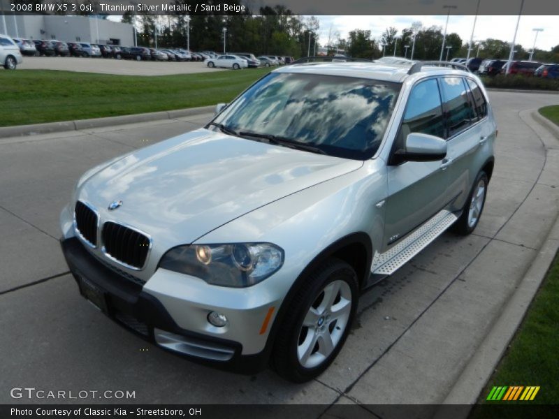 Titanium Silver Metallic / Sand Beige 2008 BMW X5 3.0si