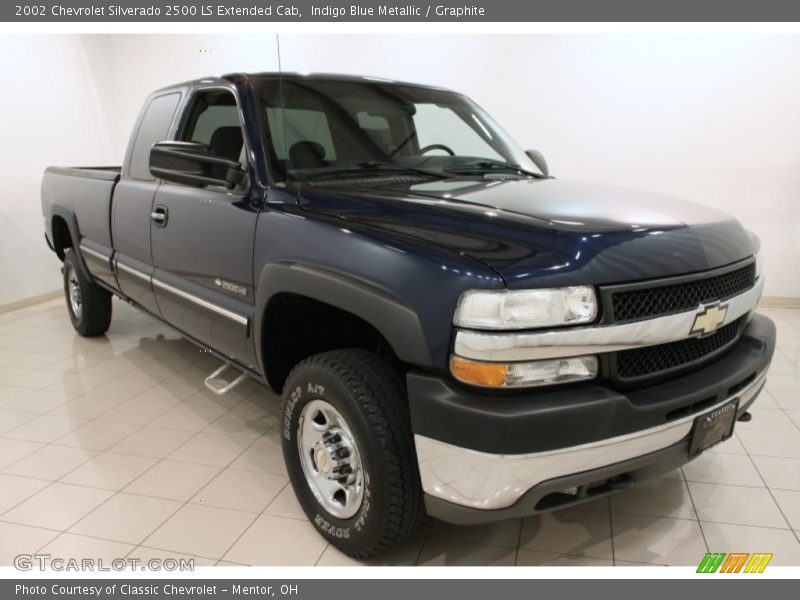 Indigo Blue Metallic / Graphite 2002 Chevrolet Silverado 2500 LS Extended Cab