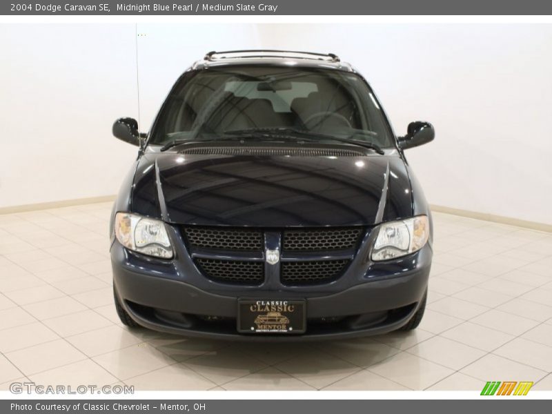 Midnight Blue Pearl / Medium Slate Gray 2004 Dodge Caravan SE