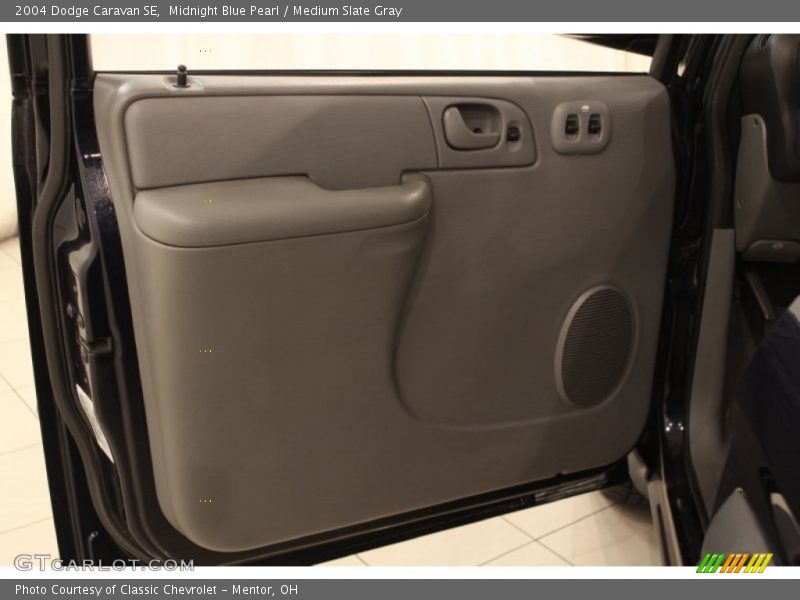 Midnight Blue Pearl / Medium Slate Gray 2004 Dodge Caravan SE