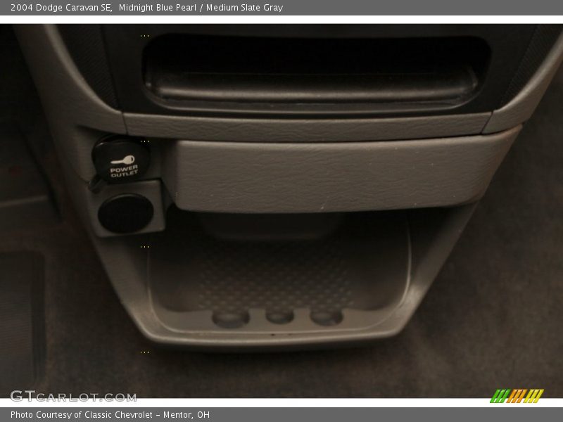 Midnight Blue Pearl / Medium Slate Gray 2004 Dodge Caravan SE