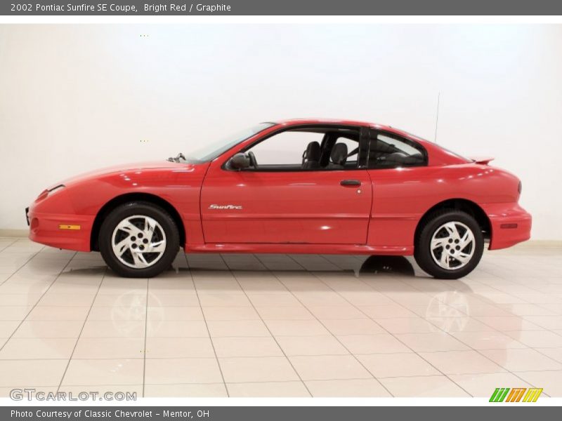 Bright Red / Graphite 2002 Pontiac Sunfire SE Coupe